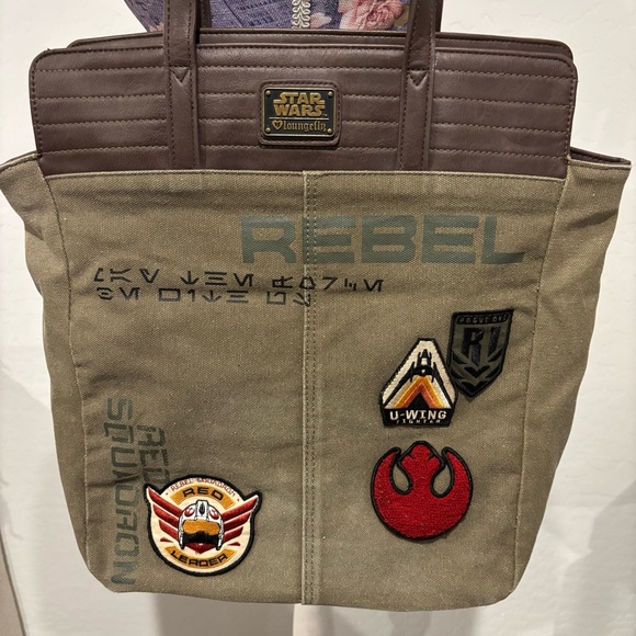 Star Wars Rogue one rebel canvas patchwork tote bag - Picture 3 of 16